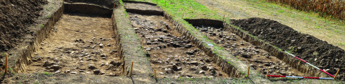 Fig. 1.2. Valea Stânii – campania 2023. T30 – sectorul sud-estic al mantalei. Vedere dinspre N.